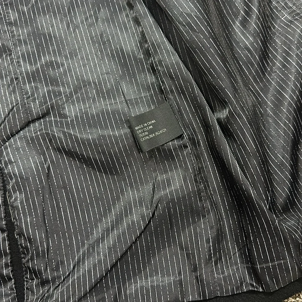 Worthington asymmetrical wool front zip coat. Black. Small. Like new. - Picture 10 of 13